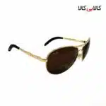 عینک آفتابی مردانه ری بن مدل RB3351 قهوه ای با بدنه طلایی