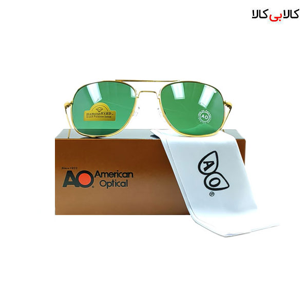 عینک آفتابی مردانه و زنانه امریکن اوپتیکال مدل AO54 طلایی