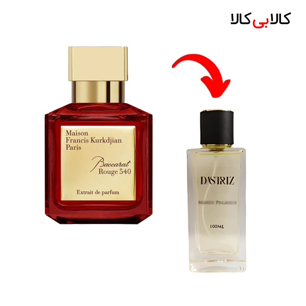 عطر دستریز مدل باکارات رژ 540 اکستریت (قرمز) مردانه و زنانه حجم 100 میلی لیتر