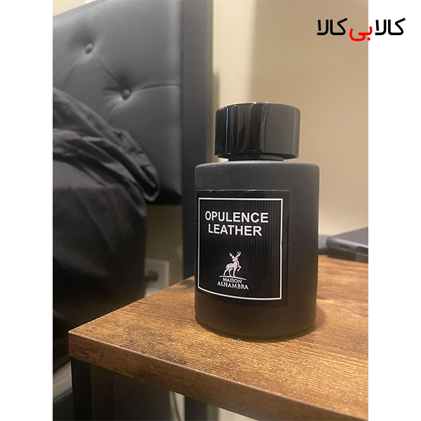 ادکلن الحمبرا امبر لدر (Opulence Leather) زنانه و مردانه حجم 100 میلی لیتر