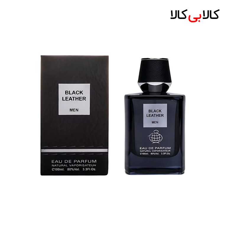 ادکلن فراگرنس ورد بلک لدر مردانه حجم 100 میلی لیتر