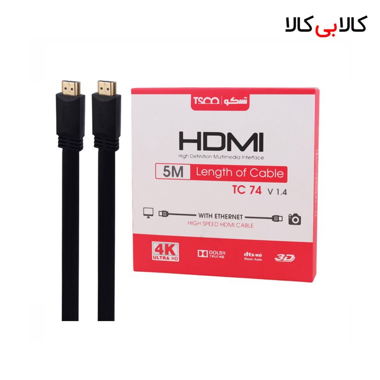 کابل HDMI 4K تسکو TC-74 3D طول 5 متر