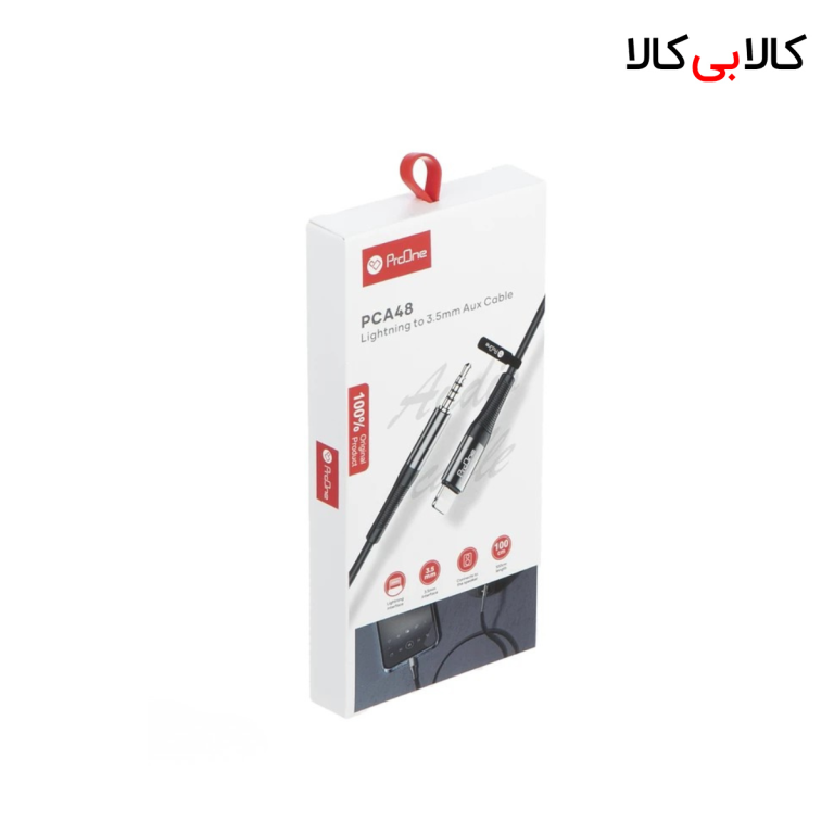 کابل تبدیل لایتنینگ به AUX پرووان مدل PCA48 طول 1 متر