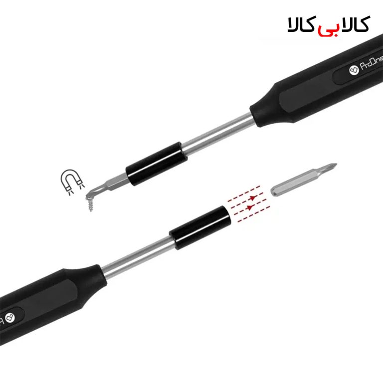 سری پیچ گوشتی یک سر چهارسو یک سر دو سو پرووان مدل PGS107 بسته 41 عددی