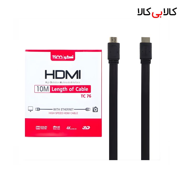 کابل HDMI 4K تسکو TC 76 طول 10 متر