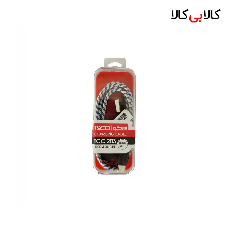 کابل تبدیل USB به USB-C تسکو مدل TCC203 طول 1 متر‎