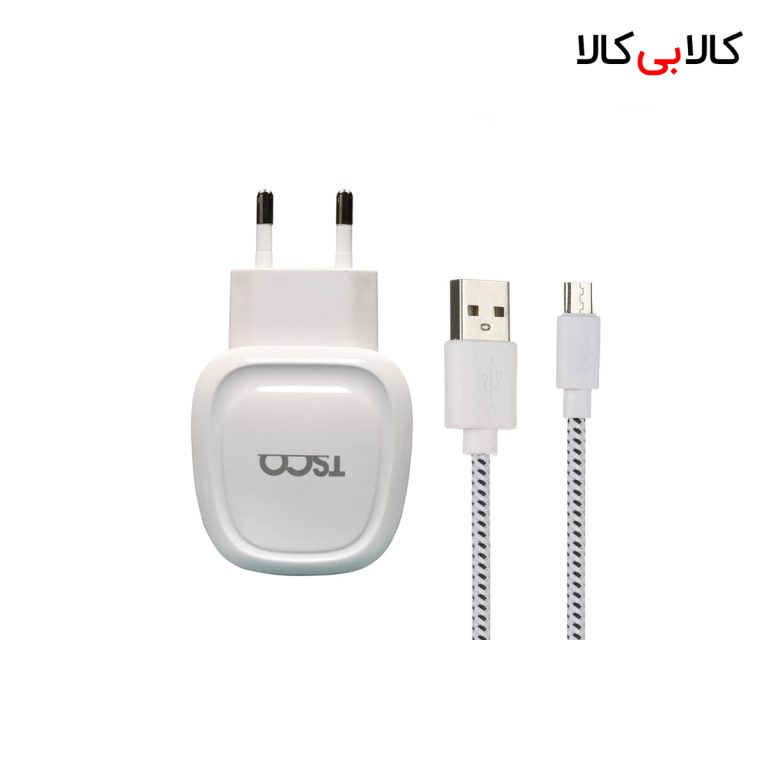شارژر دیواری تسکو مدل TTC 46 به همراه کابل تبدیل microUSB