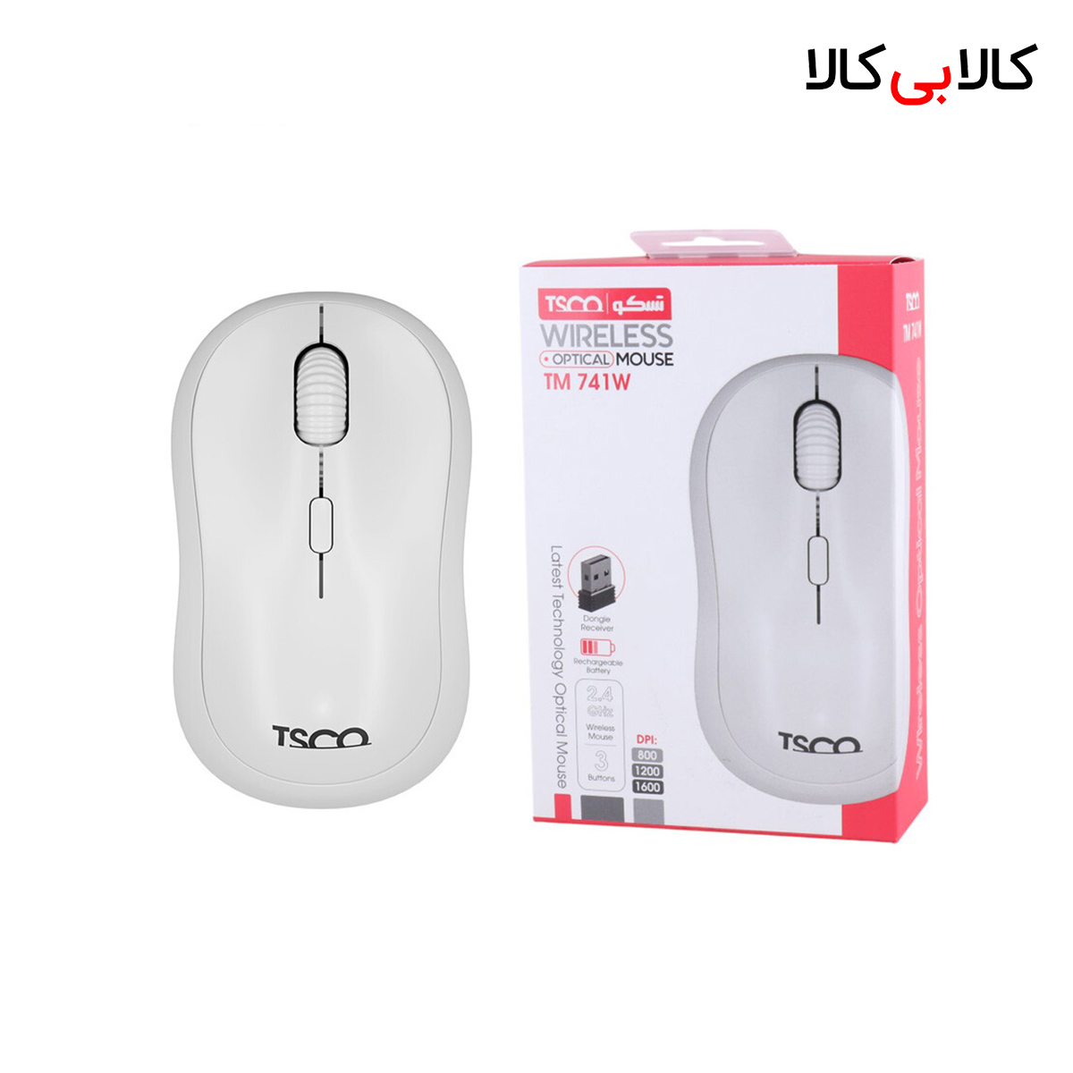ماوس بی سیم تسکو مدل TM 741W