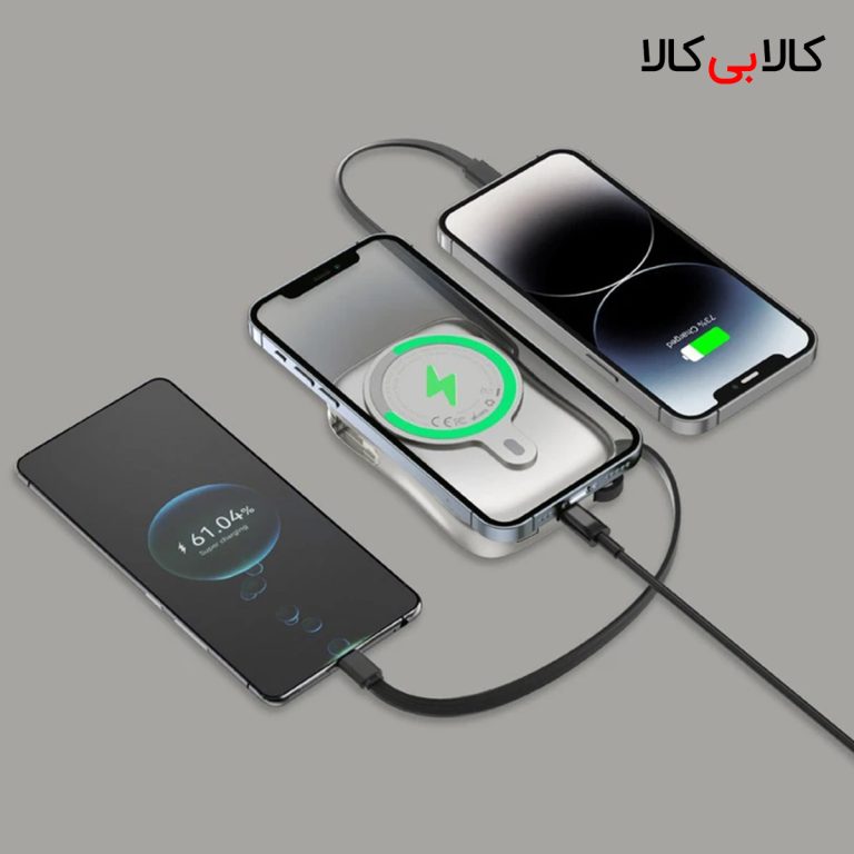 پاور بانک بی‌سیم فست شارژ گرین لاین MagPulse GL-PX18 PD 30W ظرفیت 10000mAh