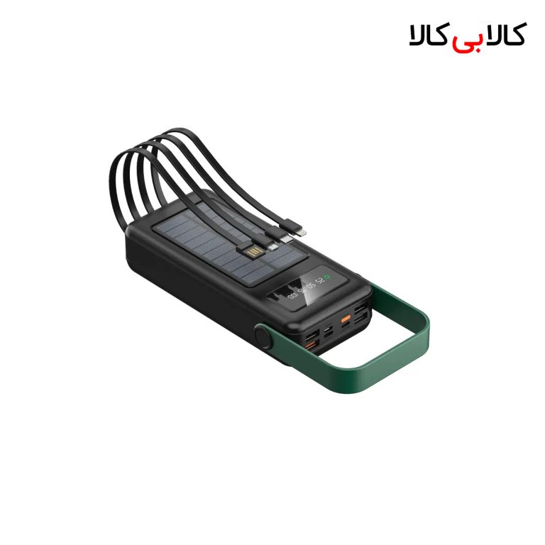 پاوربانک خورشیدی گرین لاین مدل SOLAR MAX ظرفیت 30000 میلی‌آمپر ساعت