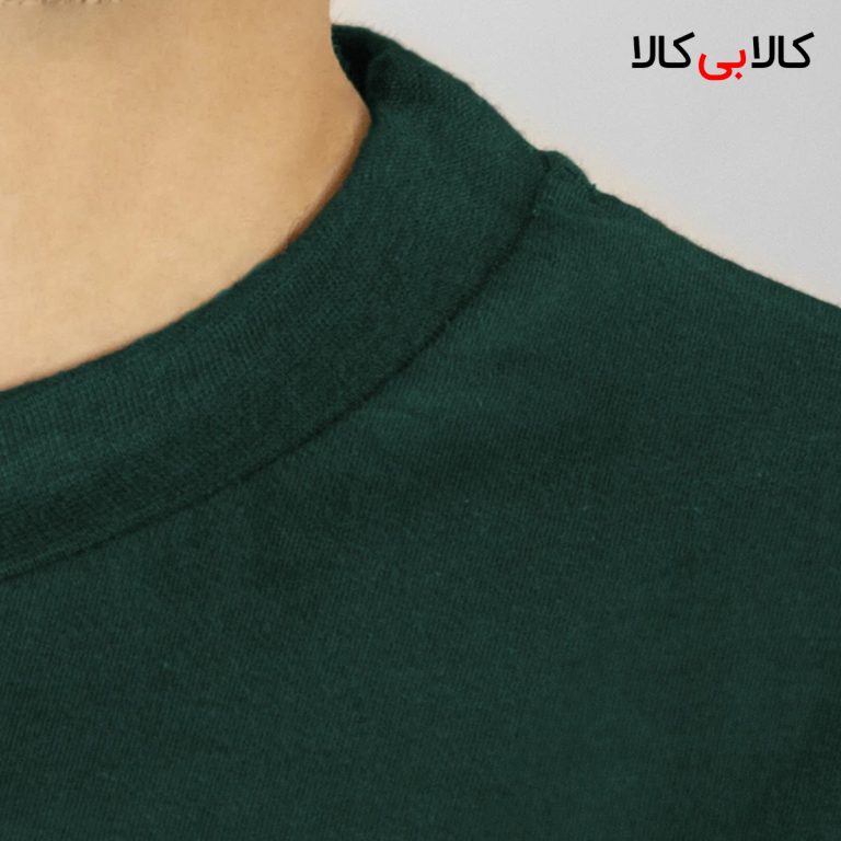 تیشرت سبز کله غازی ساده آستین کوتاه مردانه